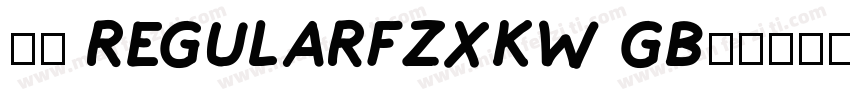 71 RegularFZXKW GB1字体转换